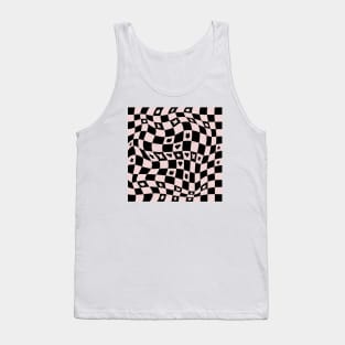 Warped Chess Game Board Tank Top